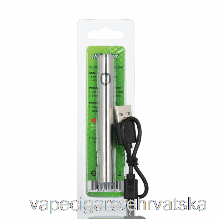 Vape Hrvatska Ikrusher Slim Pen Vaporizer Baterija Srebrna